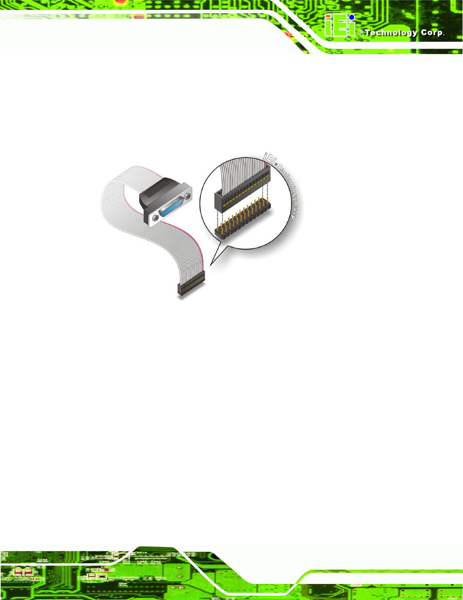 Figure 4-15: lpt cable connection | IEI Integration PICOe-PV-D4251_N4551_D5251 v1.11 User Manual | Page 73 / 155