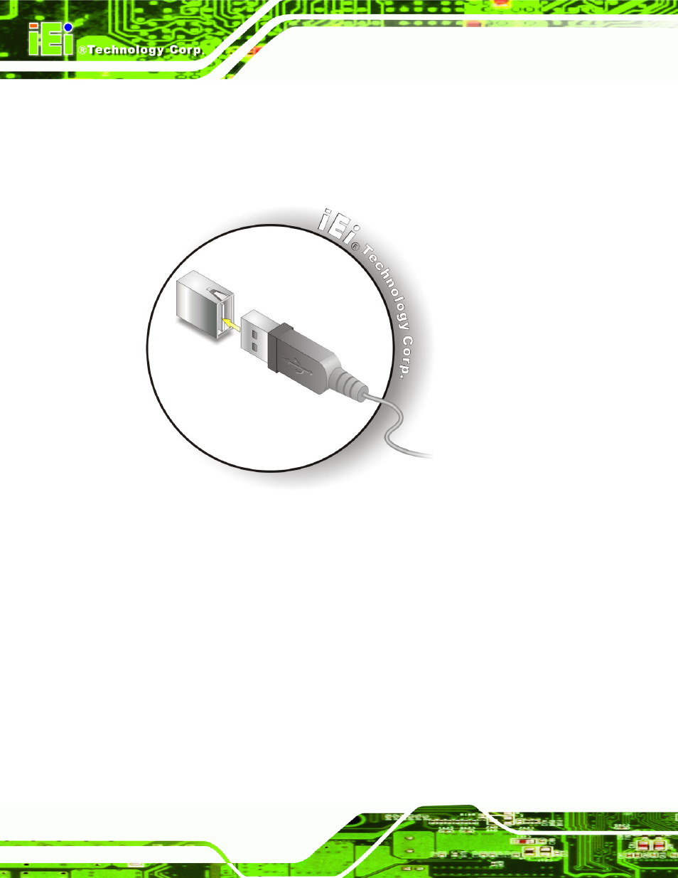 4 vga monitor connection, Figure 4-20: usb connector | IEI Integration PICOe-PV-D4251_N4551_D5251 v1.11 User Manual | Page 78 / 155