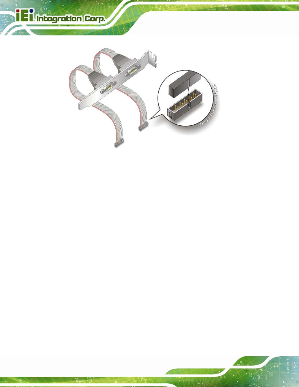 2 sata drive connection, Figure 4-10: dual rs-232 cable installation | IEI Integration PICOe-B650 User Manual | Page 60 / 156