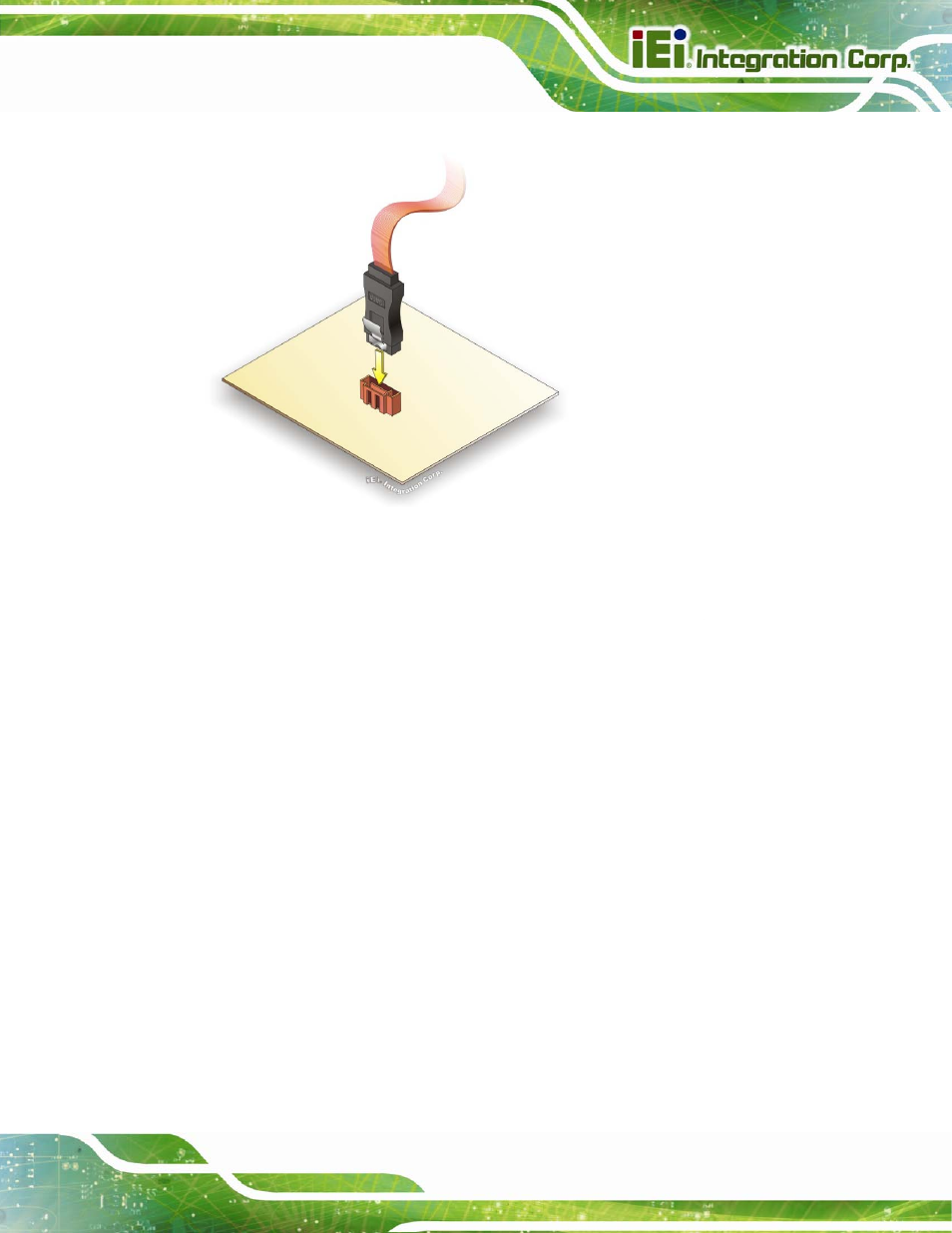 Figure 4-11: sata drive cable connection | IEI Integration PICOe-B650 User Manual | Page 61 / 156