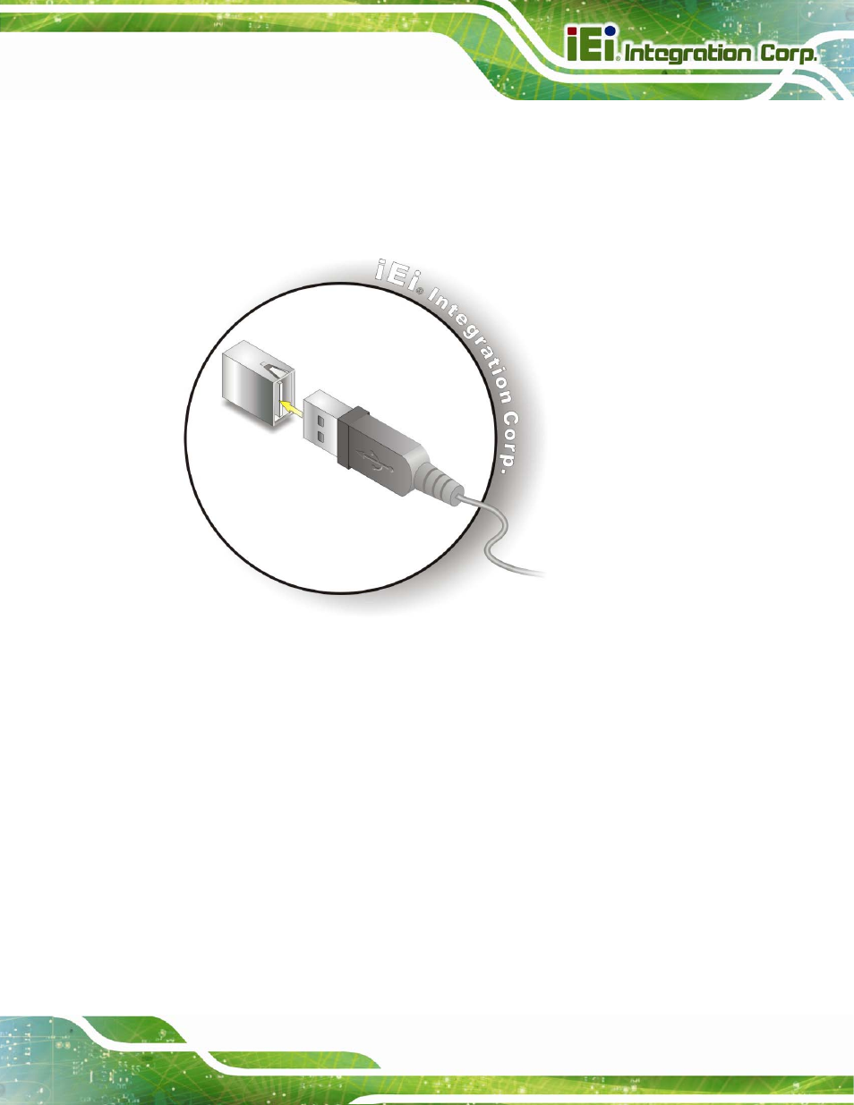 3 vga monitor connection, Figure 4-15: usb connector | IEI Integration PICOe-B650 User Manual | Page 65 / 156