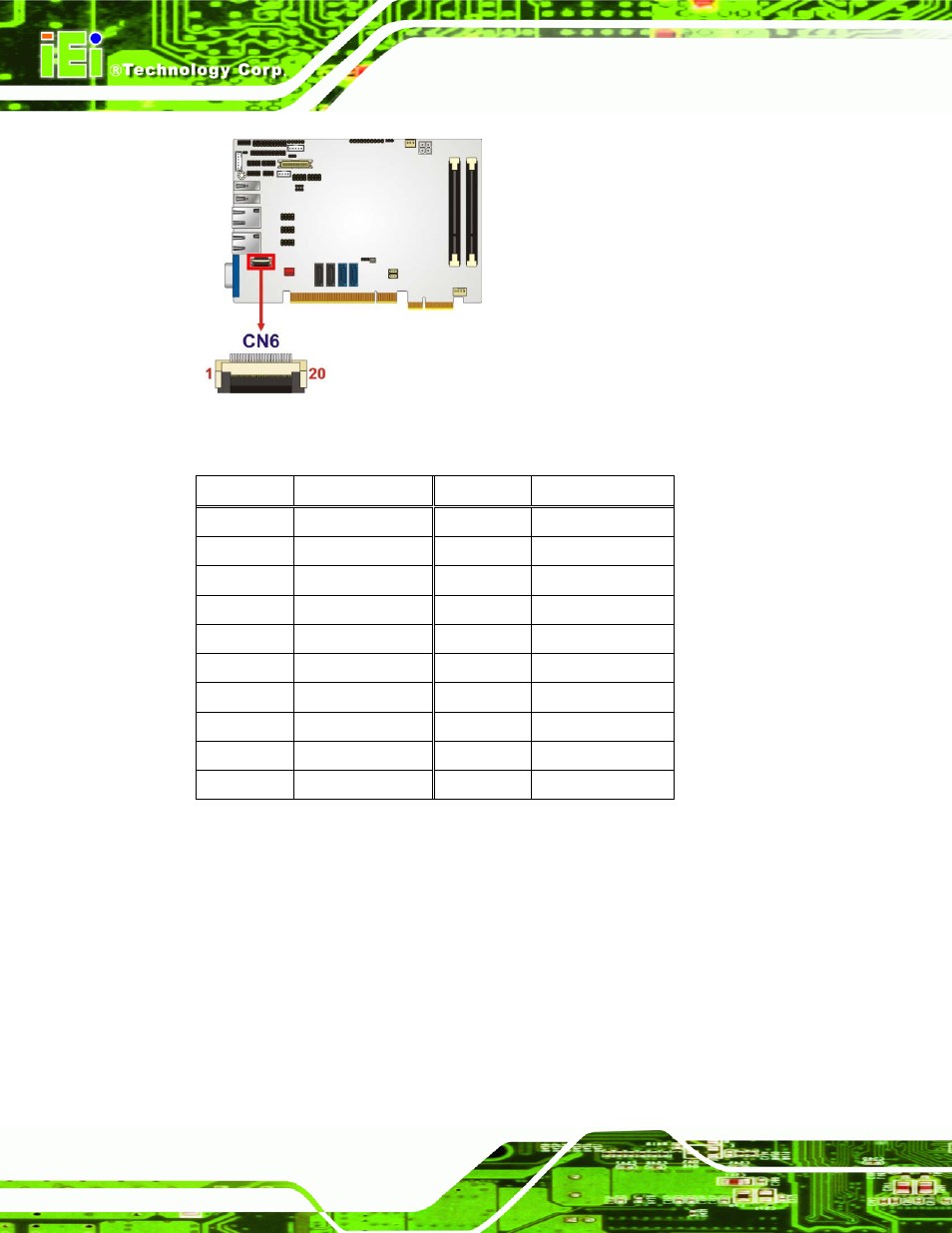 7 fan connector (cpu), Figure 3-7: ec debug connector location, Table 3-8: ec debug connector pinouts | IEI Integration PICOe-HM650 User Manual | Page 36 / 174