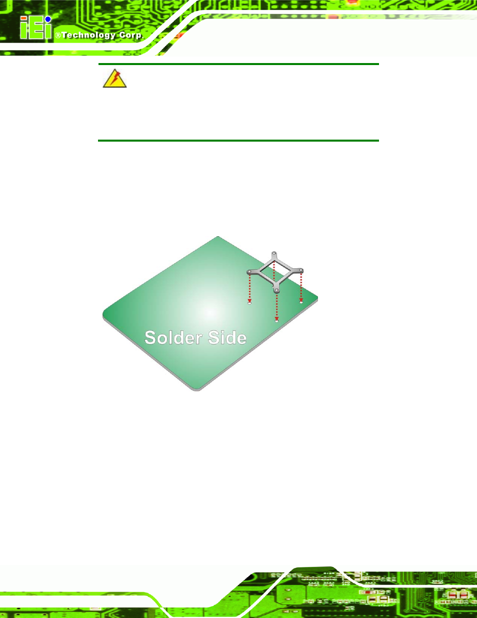 Figure 4-4: install support bracket | IEI Integration PICOe-HM650 User Manual | Page 64 / 174