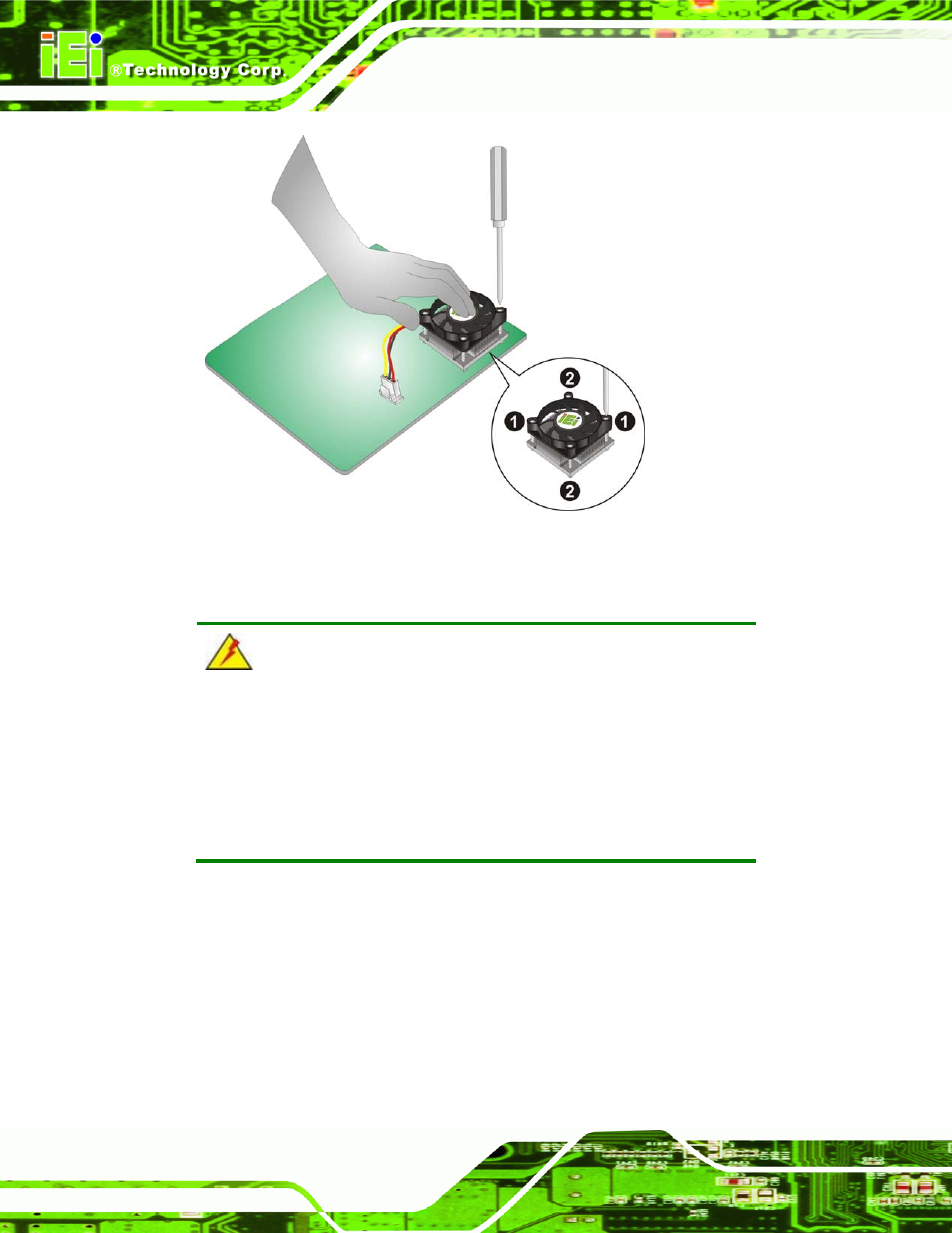 3 so-dimm installation, Figure 4-6: secure the cooling kit | IEI Integration PICOe-HM650 User Manual | Page 66 / 174