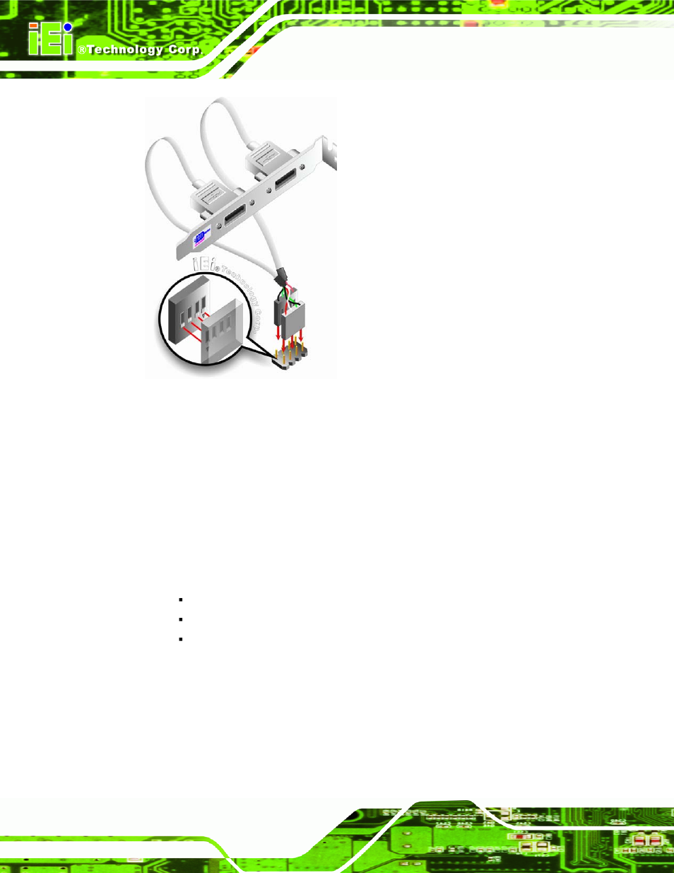 7 external peripheral interface connection, Xternal, Eripheral | Nterface, Onnection, Figure 4-18: dual usb cable connection | IEI Integration PICOe-HM650 User Manual | Page 80 / 174