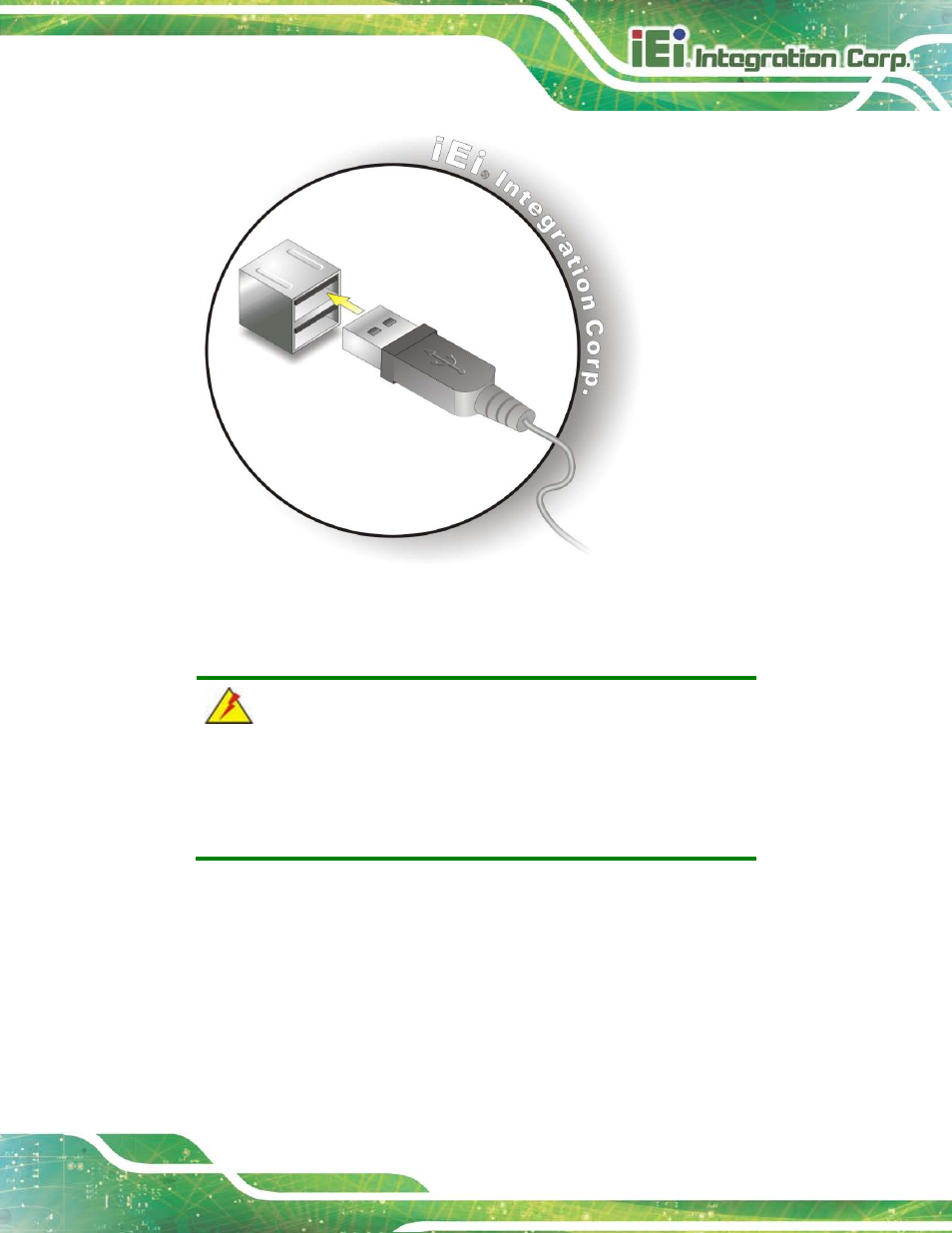6 heat sink enclosure, Nclosure, Figure 4-7: usb connector | IEI Integration HYPER-KBN User Manual | Page 57 / 139