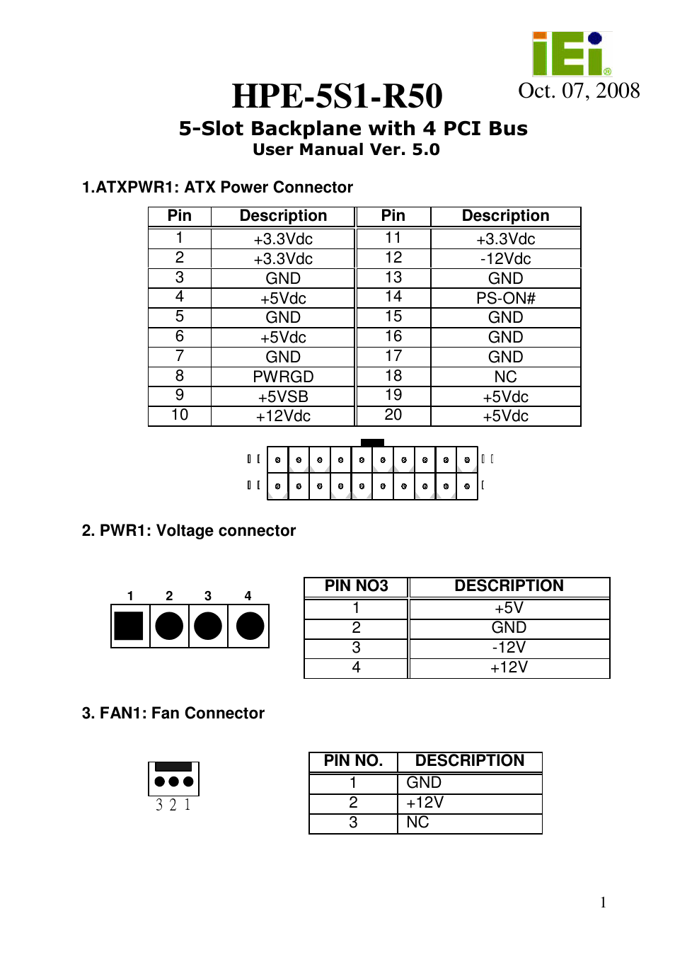 IEI Integration HPE-5S1 v5.00 User Manual | 3 pages