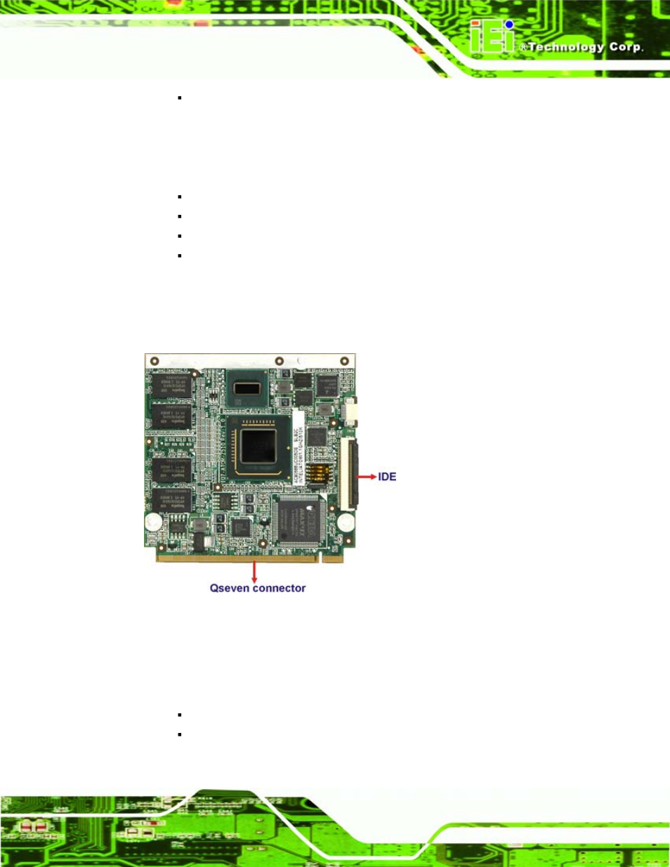 3 features, 4 connectors, 5 dimensions | Eatures, Onnectors, Imensions, Figure 1-2: connectors | IEI Integration iQ7-US15W User Manual | Page 15 / 139