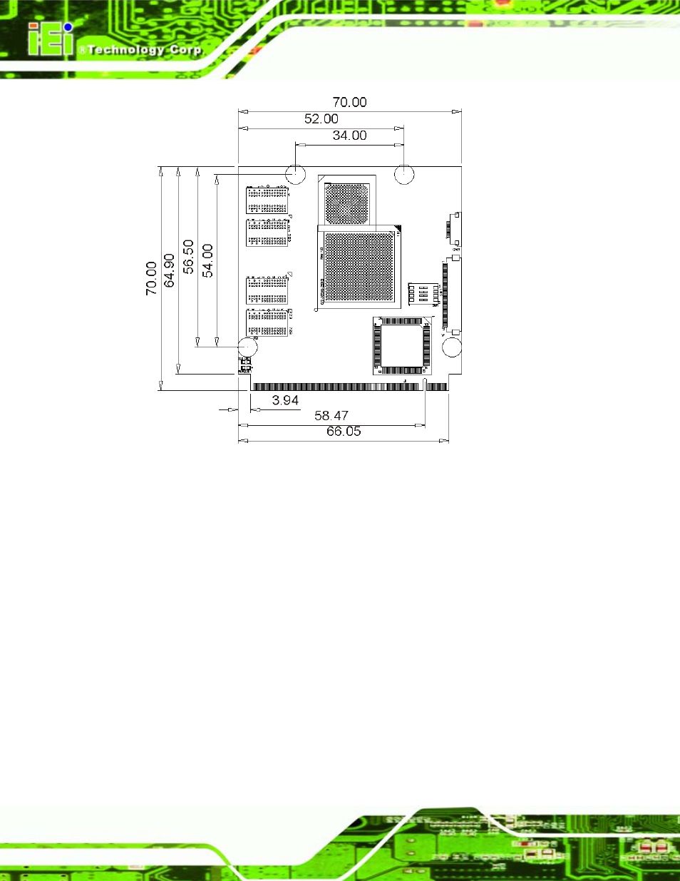 Figure 1-3: iq7-us15w dimensions (mm) | IEI Integration iQ7-US15W User Manual | Page 16 / 139