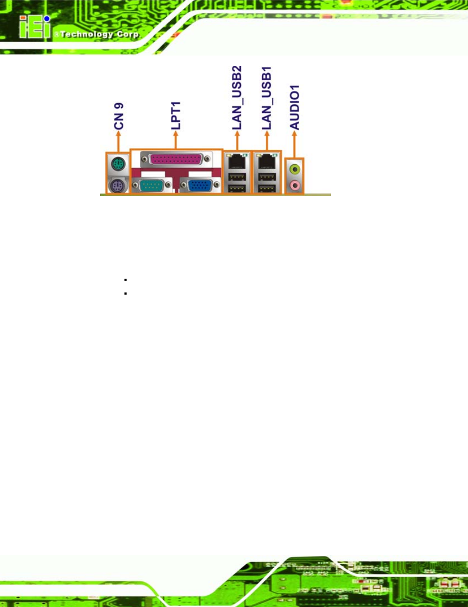 5 dimensions, Imensions, Figure 3-3: rear panel connectors | IEI Integration iQ7-US15W User Manual | Page 32 / 139