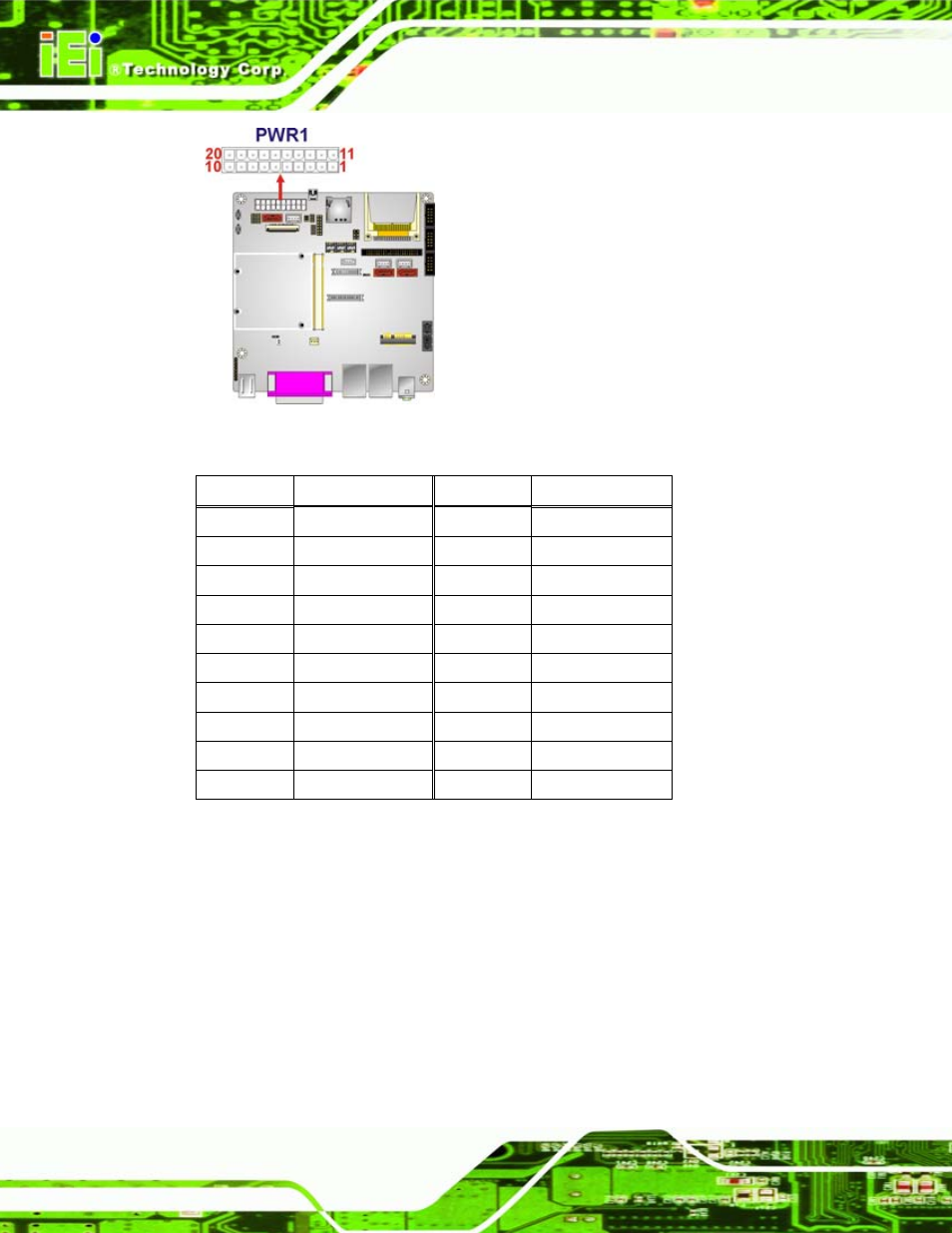 2 backlight inverter connector, Figure 4-2: atx power connector pinout locations, Table 4-3: atx power connector pinouts | Iq7 design guide page 30 | IEI Integration iQ7-US15W User Manual | Page 42 / 139