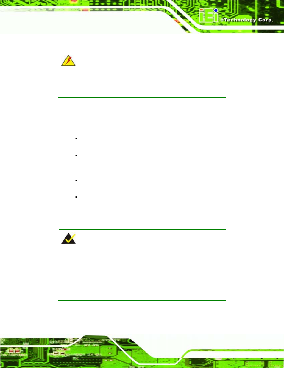 1 anti-static precautions, 2 installation considerations, Static | Recautions, Nstallation, Onsiderations | IEI Integration iQ7-US15W User Manual | Page 81 / 139