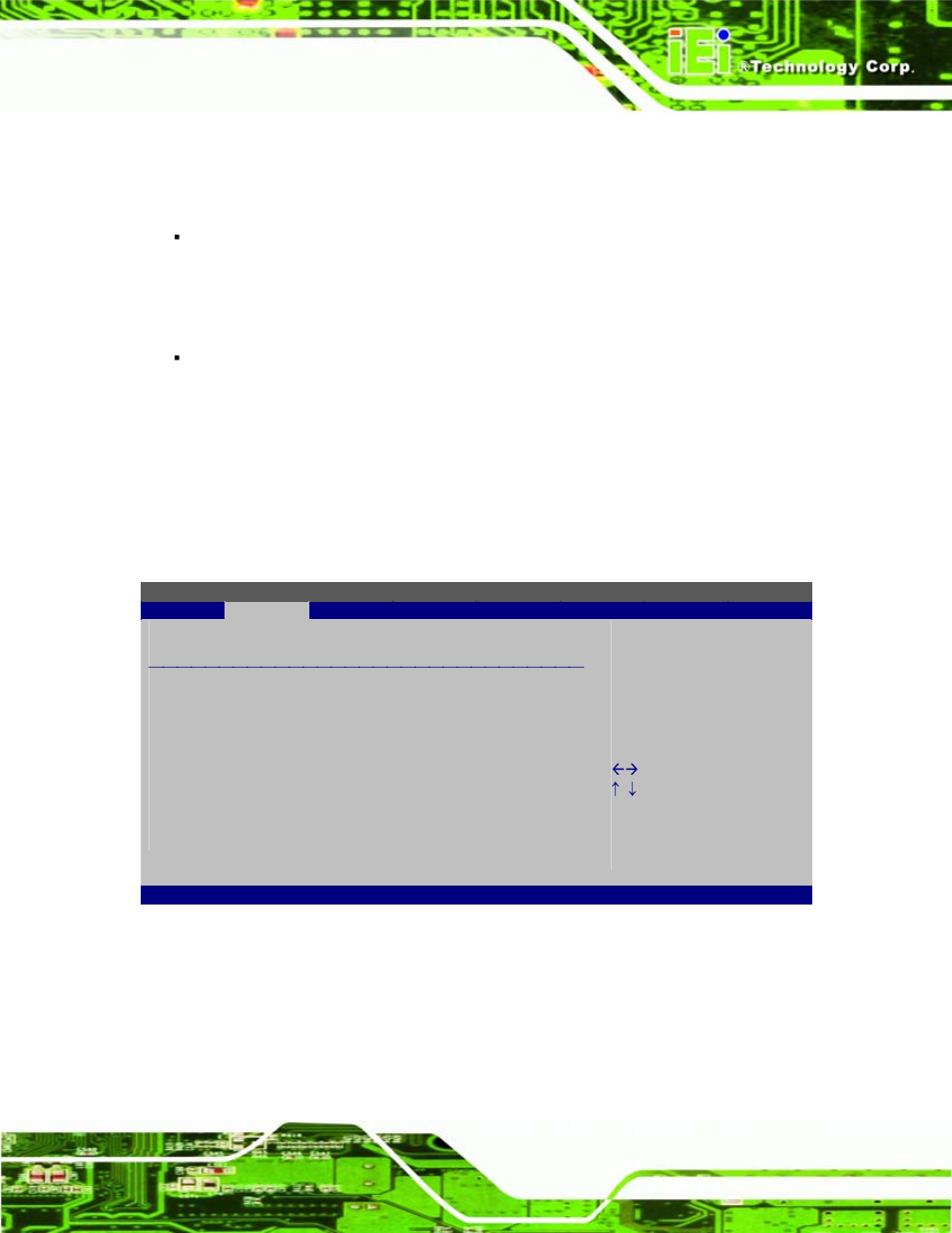 3 advanced, Dvanced, Bios menu 2: advanced | IEI Integration iQ7-US15W User Manual | Page 89 / 139