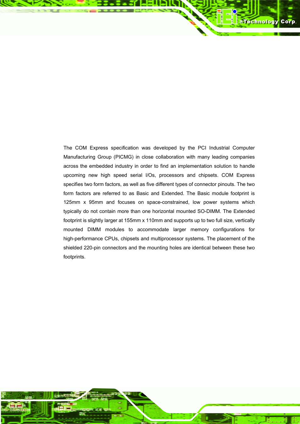 4 com express form factors, 4 com e, Xpress | Actors | IEI Integration ICE-DB-9S User Manual | Page 112 / 159