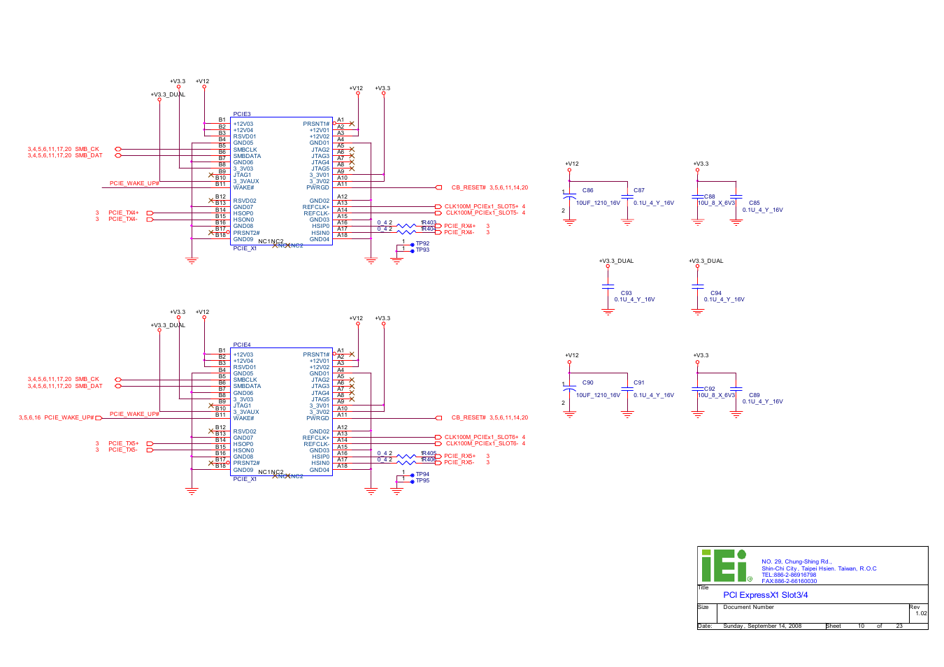 Pciex1_slot3, Pciex1_slot4, Iei electronics inc | IEI Integration ICE-DB-9S User Manual | Page 147 / 159