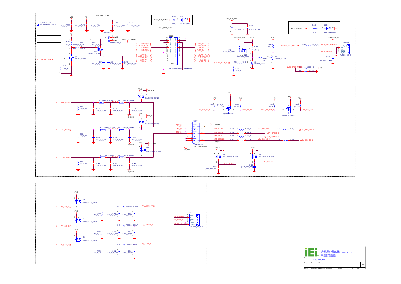 Lvds, Tv-out, Iei electronics inc | IEI Integration ICE-DB-9S User Manual | Page 149 / 159