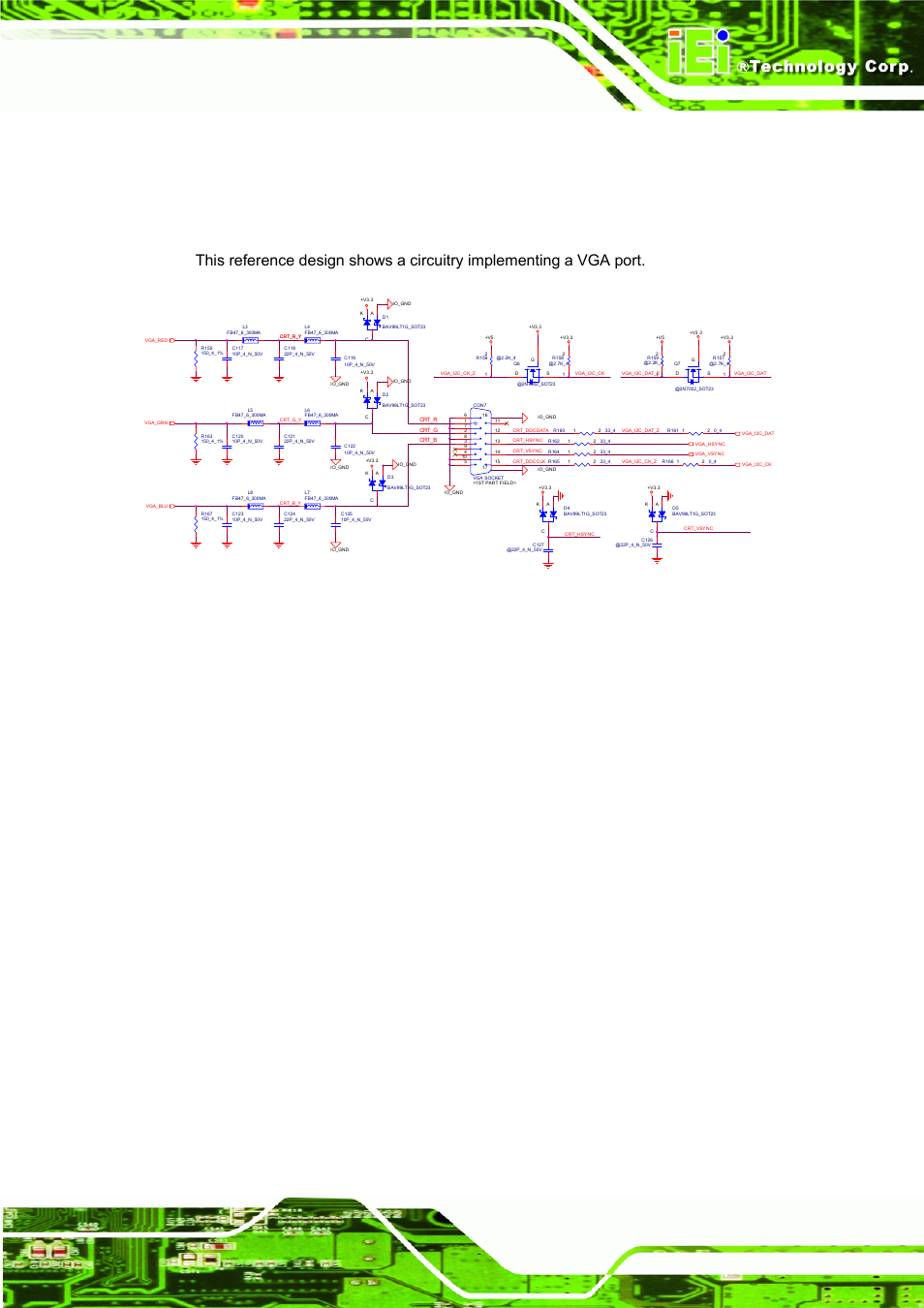 5 vga reference design, Figure 4-42: vga reference design, Page 81 ice module | IEI Integration ICE-DB-9S User Manual | Page 94 / 159