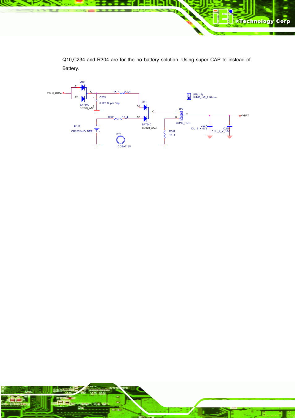 3 rtc, Figure 4-45: rtc reference schematic, Clear cmos/super cap | IEI Integration ICE-DB-9S User Manual | Page 98 / 159
