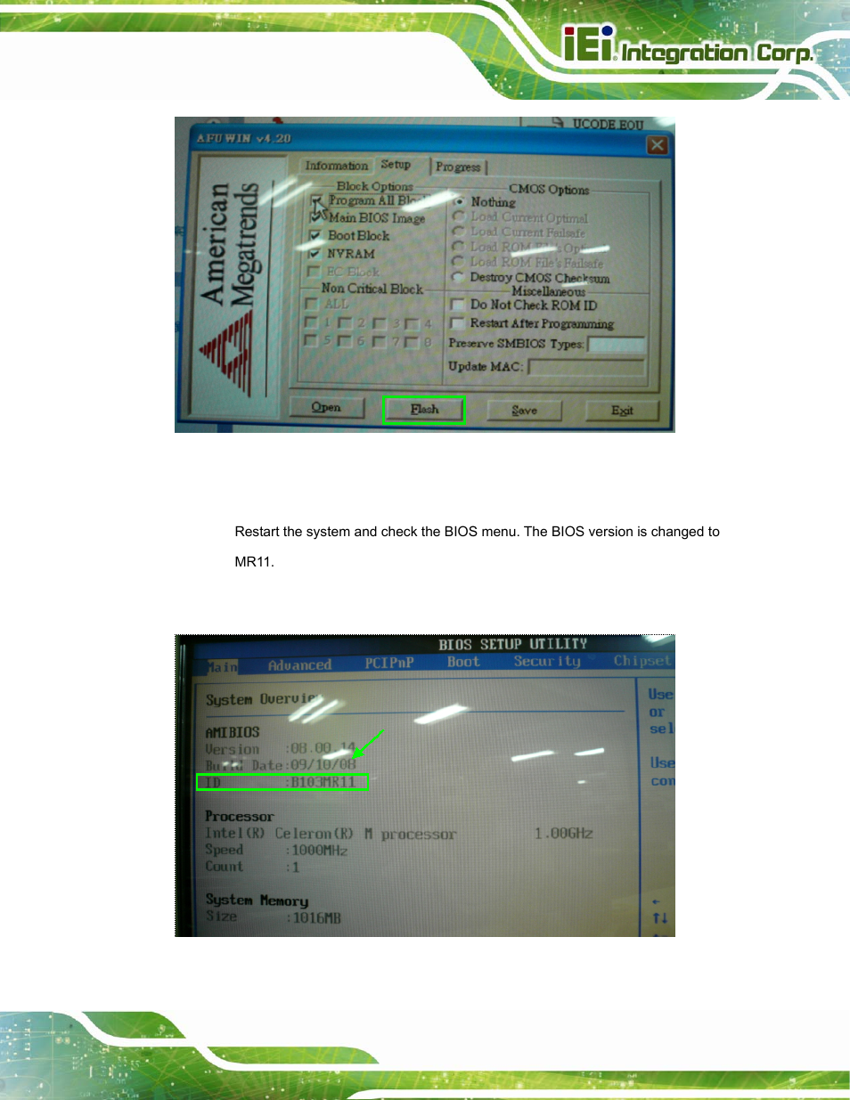 Figure b-5: afuwin – flash | IEI Integration ICE-DB-T6 User Manual | Page 101 / 129