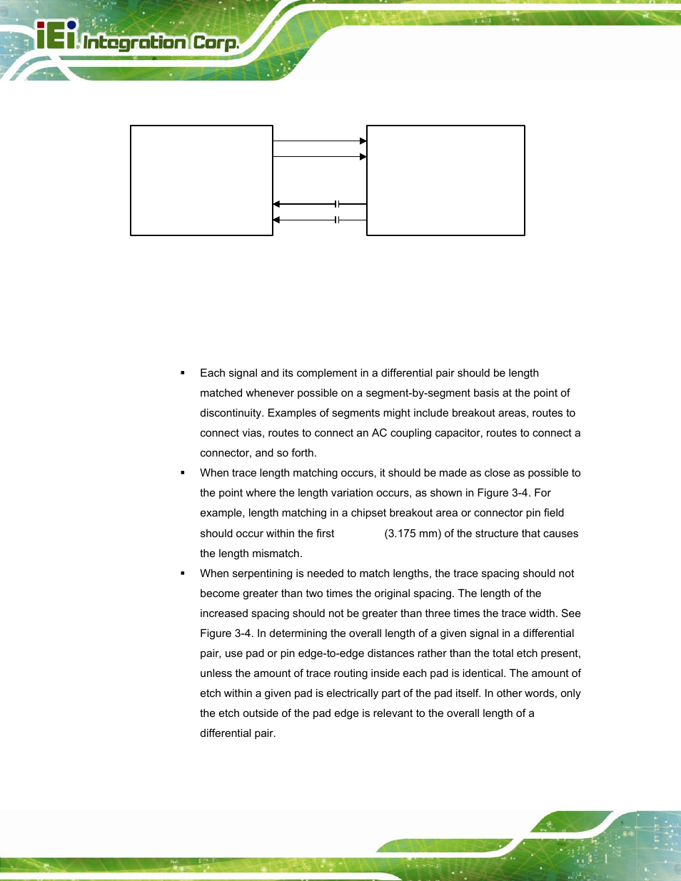 3 routing notices, Figure 3-3: peg lane connection topology example | IEI Integration ICE-DB-T6 User Manual | Page 36 / 129