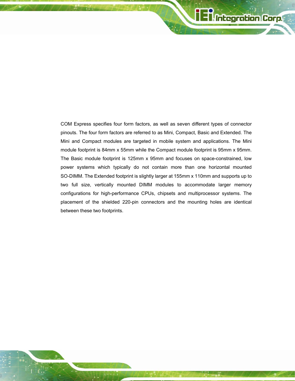 4 com express form factors, Xpress, Actors | IEI Integration ICE-DB-T6 User Manual | Page 87 / 129