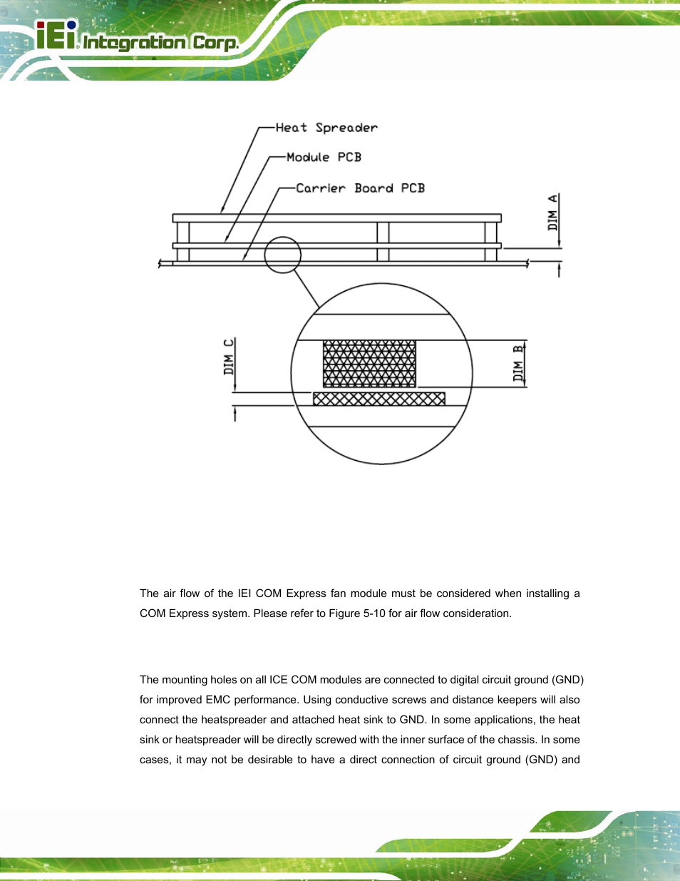 2 air follow issue, 3 grounding issue | IEI Integration ICE-DB-T6 User Manual | Page 92 / 129