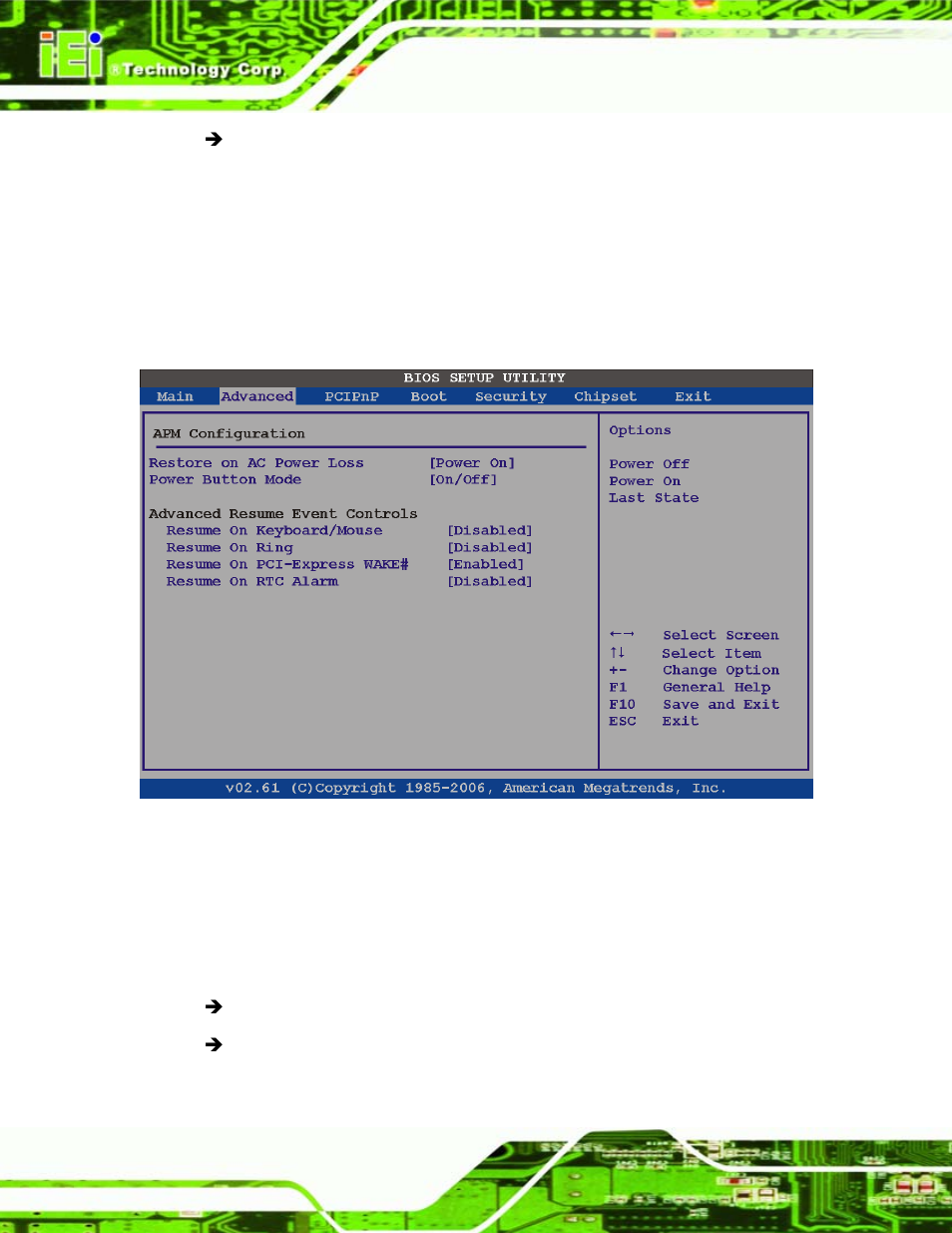 2 apm configuration | IEI Integration ICE-945GSE v1.01 User Manual | Page 76 / 151