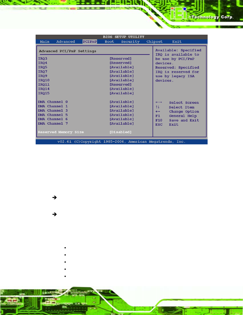 Bios menu 14: pci/pnp configuration | IEI Integration ICE-945GSE v1.01 User Manual | Page 85 / 151