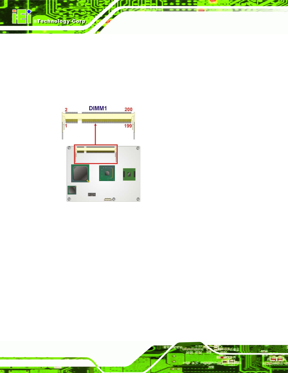 3 so-dimm connector, 4 spi connector, Figure 4-5: so-dimm connector location | IEI Integration ICE-945GSE v1.11 User Manual | Page 46 / 147