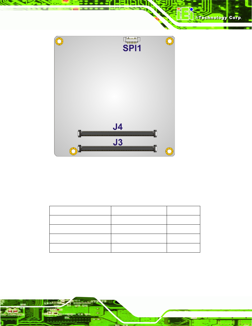 2 peripheral interface connectors, Table 3-1: ice-pv-n4551/d5251 interface connectors | IEI Integration ICE-PV-N4551_D5251 User Manual | Page 27 / 97