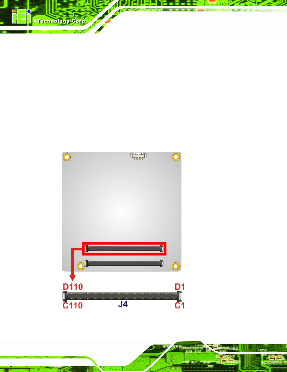 2 peripheral interface connectors, 1 com express connector cd, Eripheral | Nterface, Onnectors, Figure 3-3: com express connector cd location | IEI Integration ICE-PV-N4551_D5251 User Manual | Page 28 / 97
