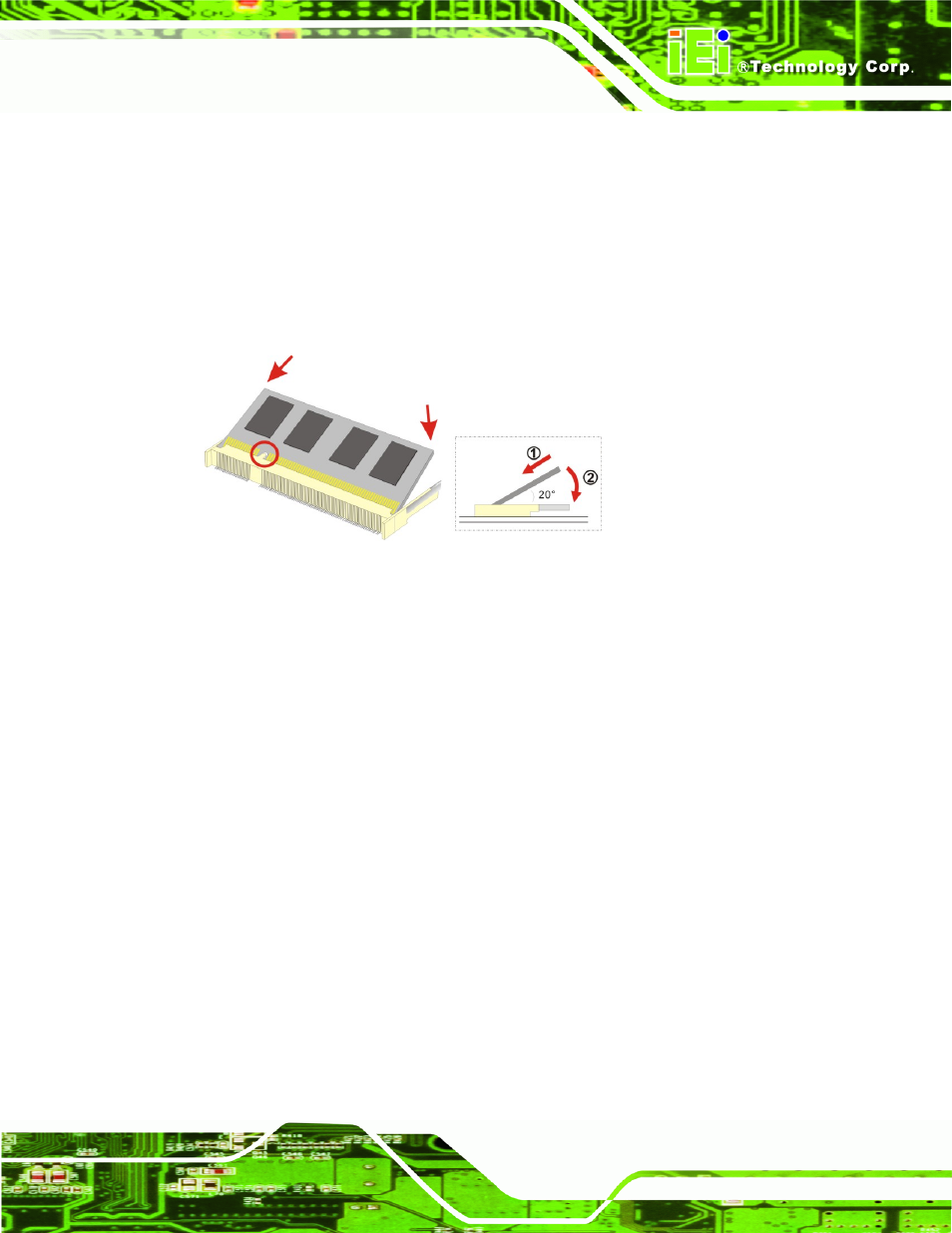 3 so-dimm installation, So-dimm, Nstallation | Figure 4-1: so-dimm installation | IEI Integration ICE-PV-N4551_D5251 User Manual | Page 43 / 97