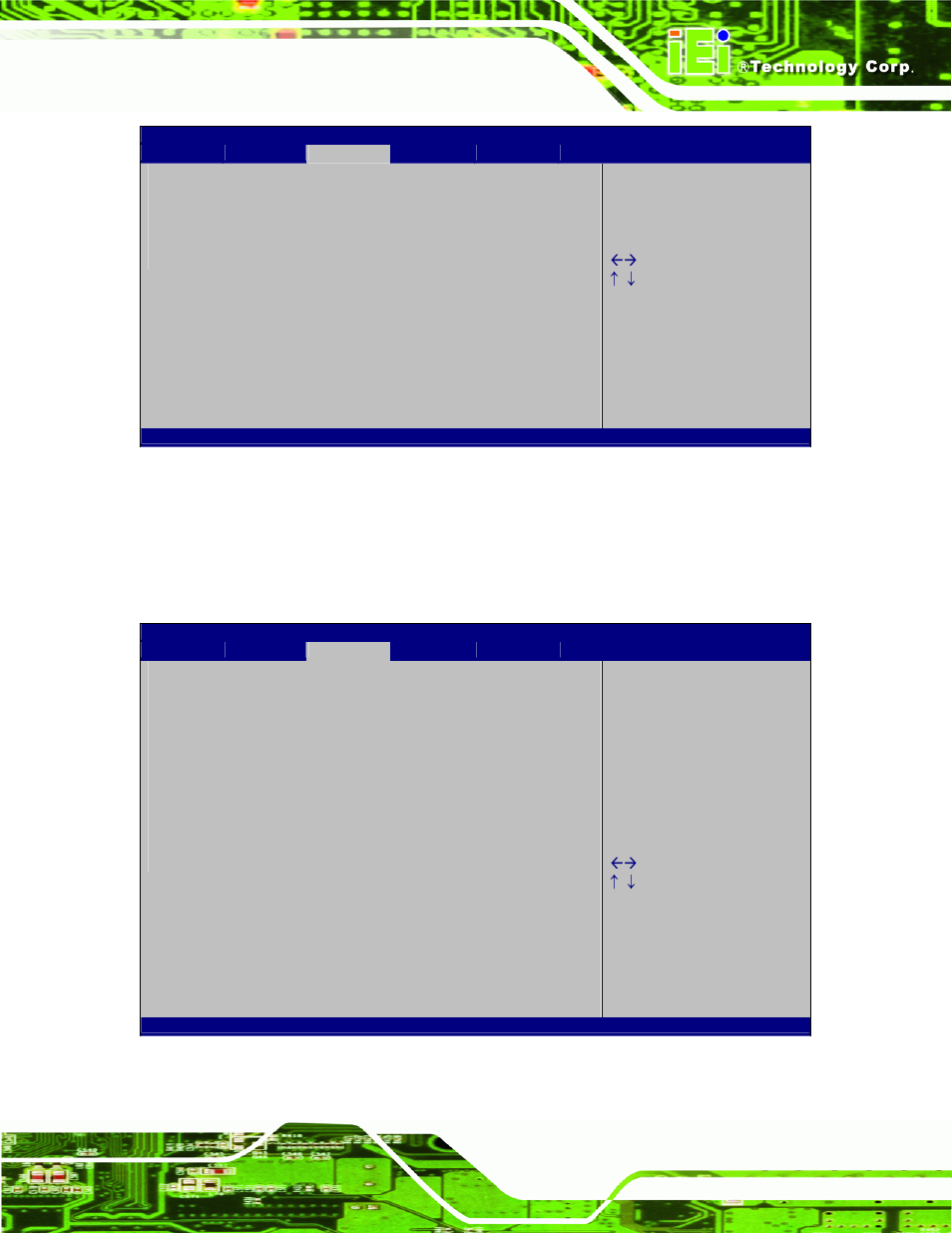 1 host bridge configuration, Bios menu 12: chipset, Bios menu 13: host bridge chipset configuration | IEI Integration ICE-PV-N4551_D5251 User Manual | Page 71 / 97