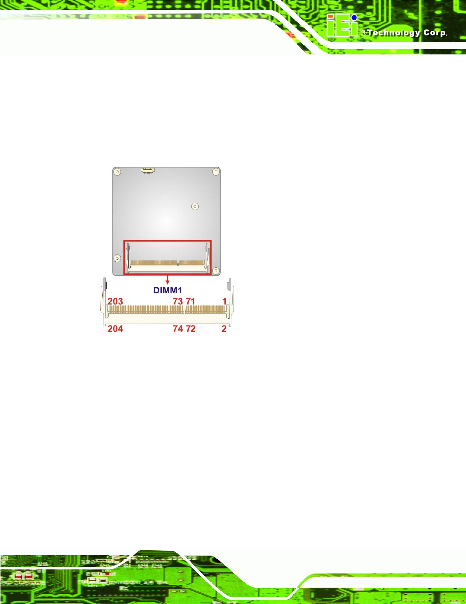 3 so-dimm connector, 4 spi connector, Figure 3-4: so-dimm connector location | IEI Integration ICE-CV-D25502_N26002 User Manual | Page 35 / 150