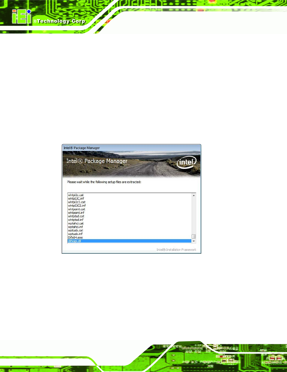 3 chipset driver installation, Hipset, River | Nstallation, Figure 6-3: chipset driver screen | IEI Integration ICE-CV-D25502_N26002 User Manual | Page 82 / 150