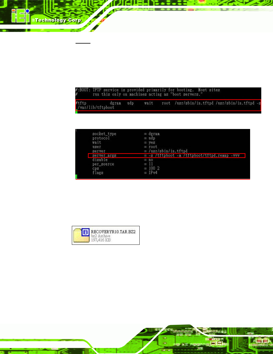 B.6.3 configure one key recovery server settings | IEI Integration ICE-QM871 User Manual | Page 145 / 172