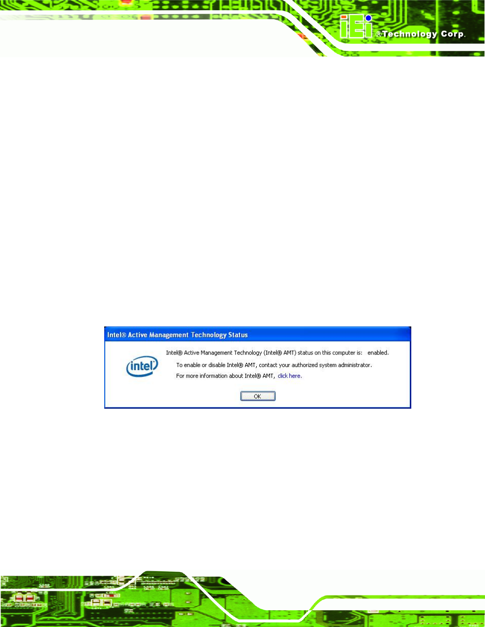 C.1 intel® amt setup procedure, C.2 intel® management engine bios extension, Ntel | Etup, Rocedure, Anagement, Ngine, Bios, Xtension, C.1 intel | IEI Integration ICE-QM871 User Manual | Page 154 / 172