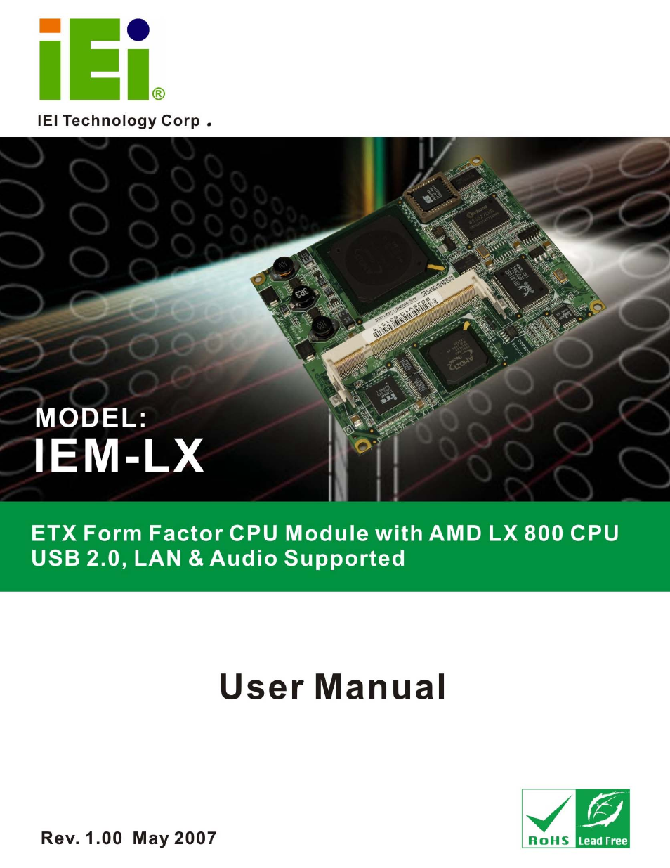 IEI Integration IEM-LX v1.00 User Manual | 140 pages