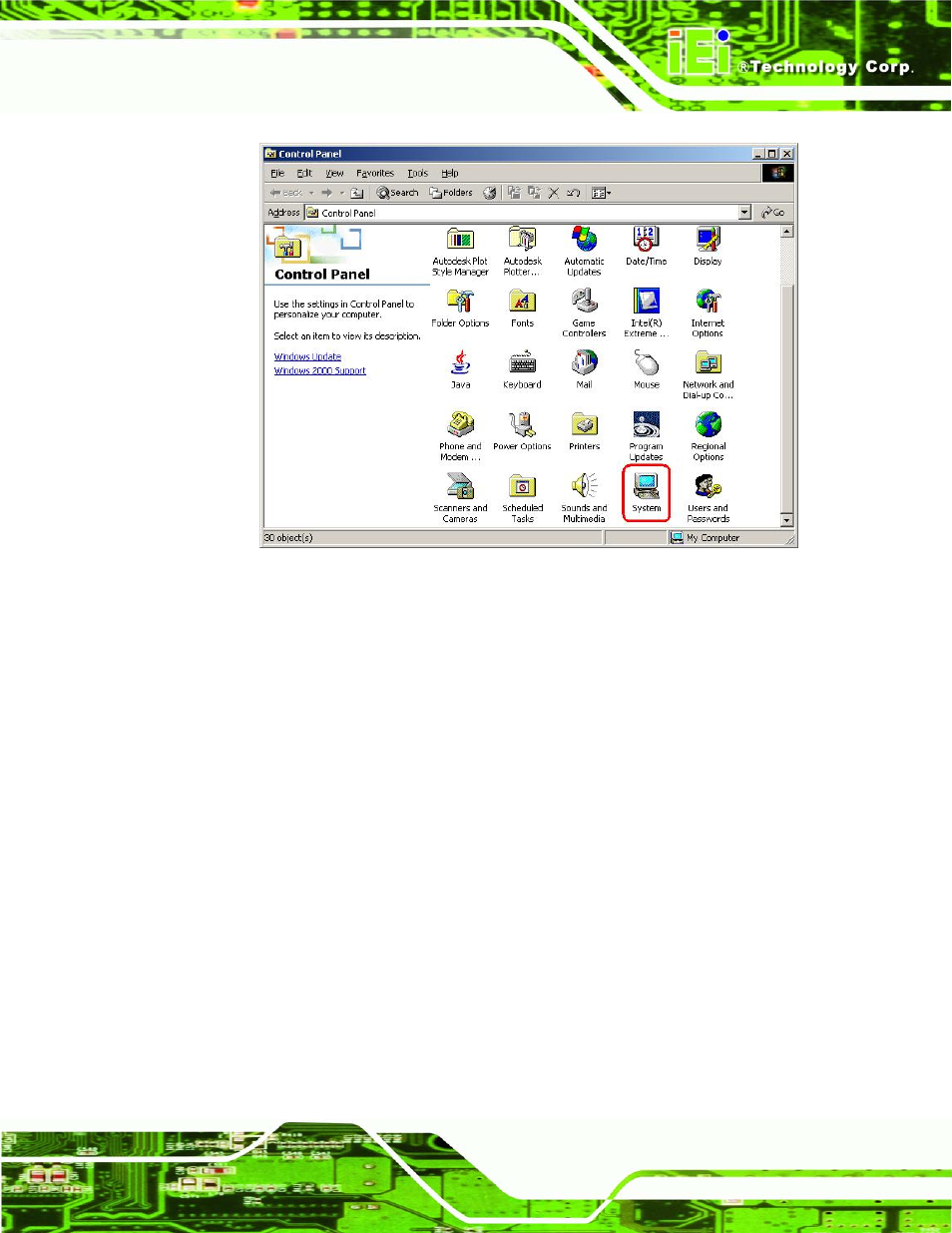 Figure 7-15: double click the system icon | IEI Integration IEM-LX v1.00 User Manual | Page 109 / 140