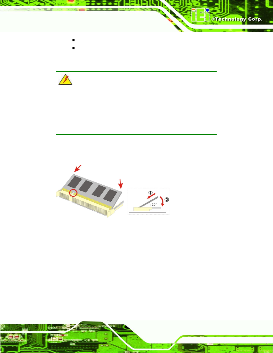 1 so-dimm installation, Figure 5-1: so-dimm installation | IEI Integration IEM-LX v1.00 User Manual | Page 53 / 140