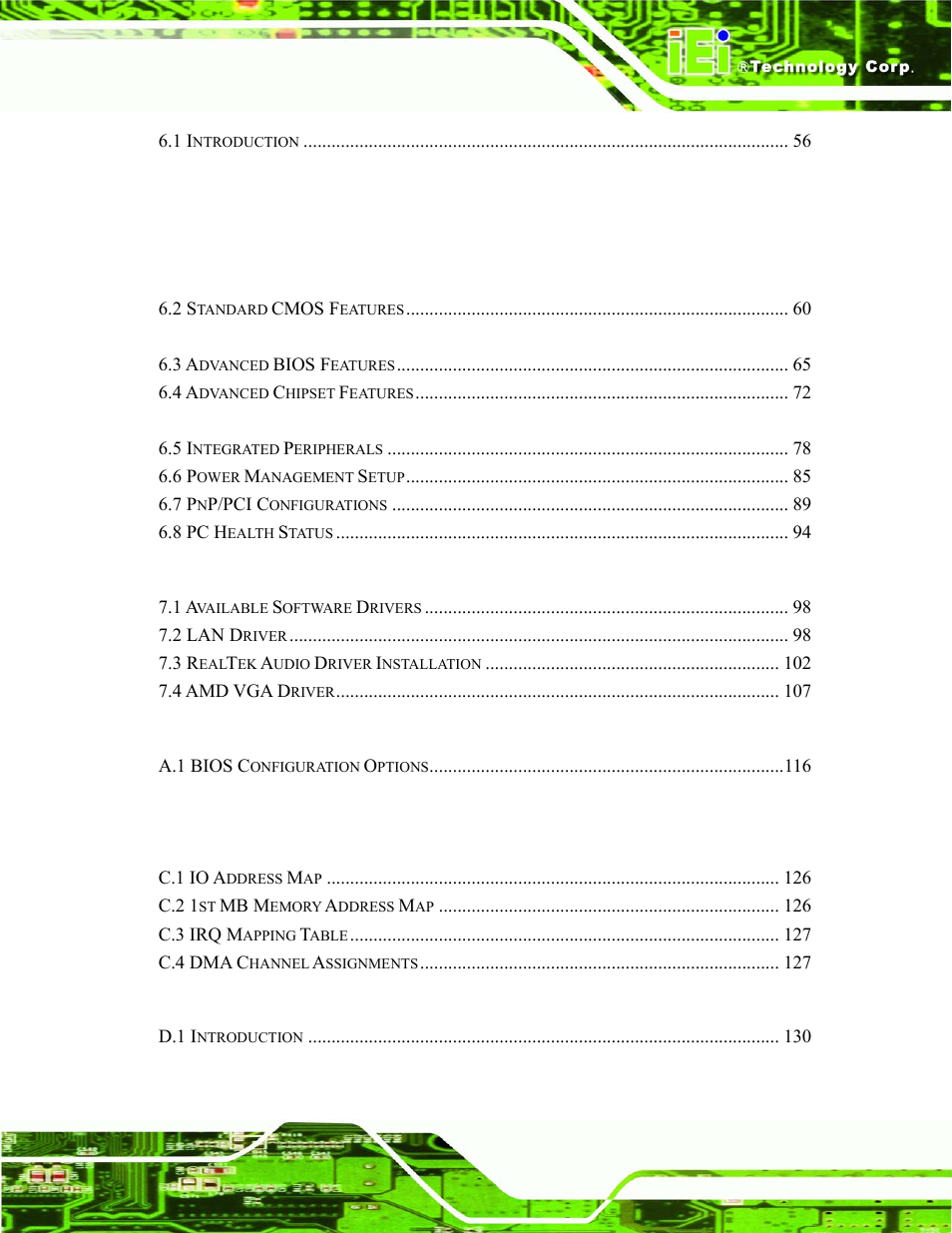 IEI Integration IEM-LX v1.00 User Manual | Page 7 / 140