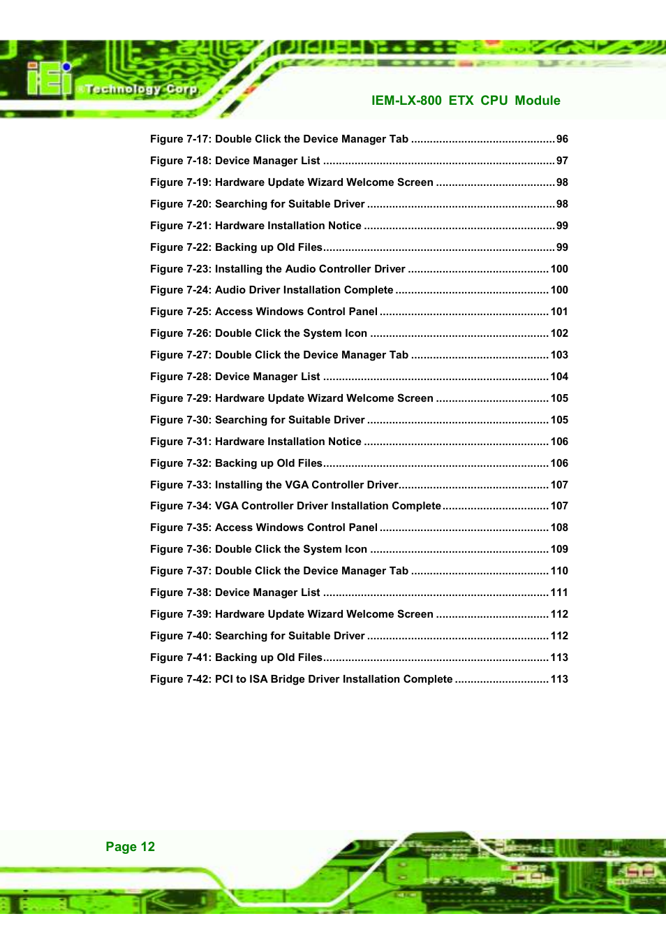 IEI Integration IEM-LX v1.10 User Manual | Page 12 / 152