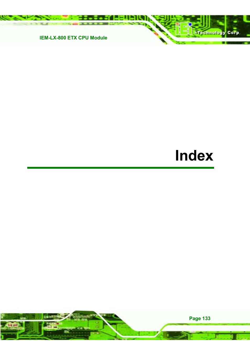 Eindex | IEI Integration IEM-LX v1.10 User Manual | Page 149 / 152