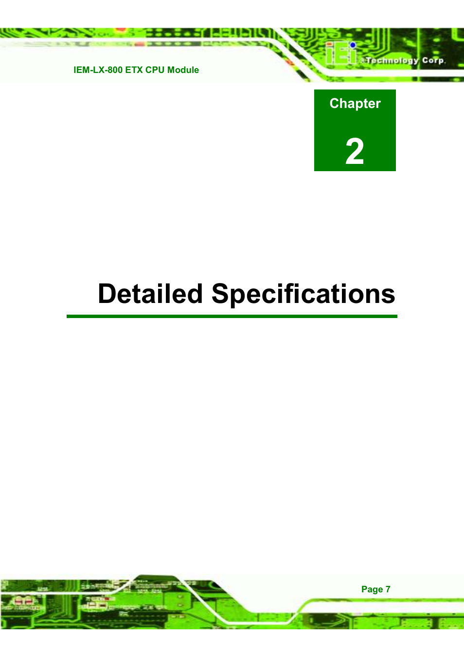 2detailed specifications | IEI Integration IEM-LX v1.10 User Manual | Page 23 / 152