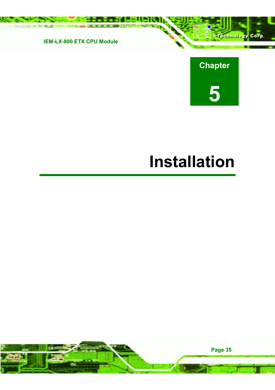 5installation | IEI Integration IEM-LX v1.10 User Manual | Page 51 / 152