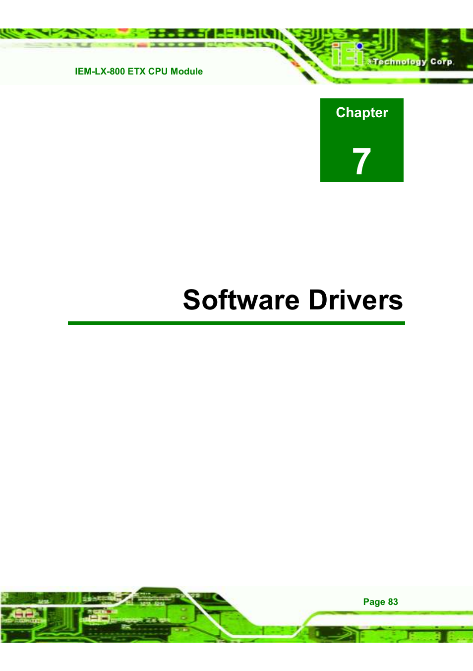 7software drivers | IEI Integration IEM-LX v1.10 User Manual | Page 99 / 152