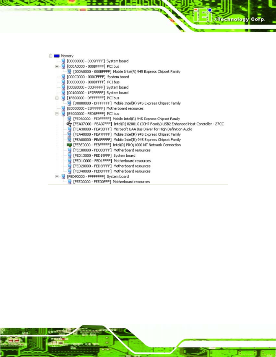 D.4 memory, Emory | IEI Integration IEM-945GSE User Manual | Page 141 / 148