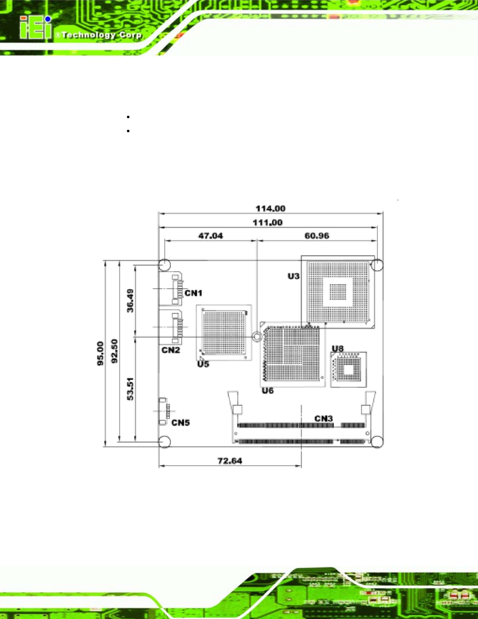 1 dimensions, 1 main dimensions, Imensions | Figure 2-1: main dimensions (mm) | IEI Integration IEM-945GSE User Manual | Page 20 / 148