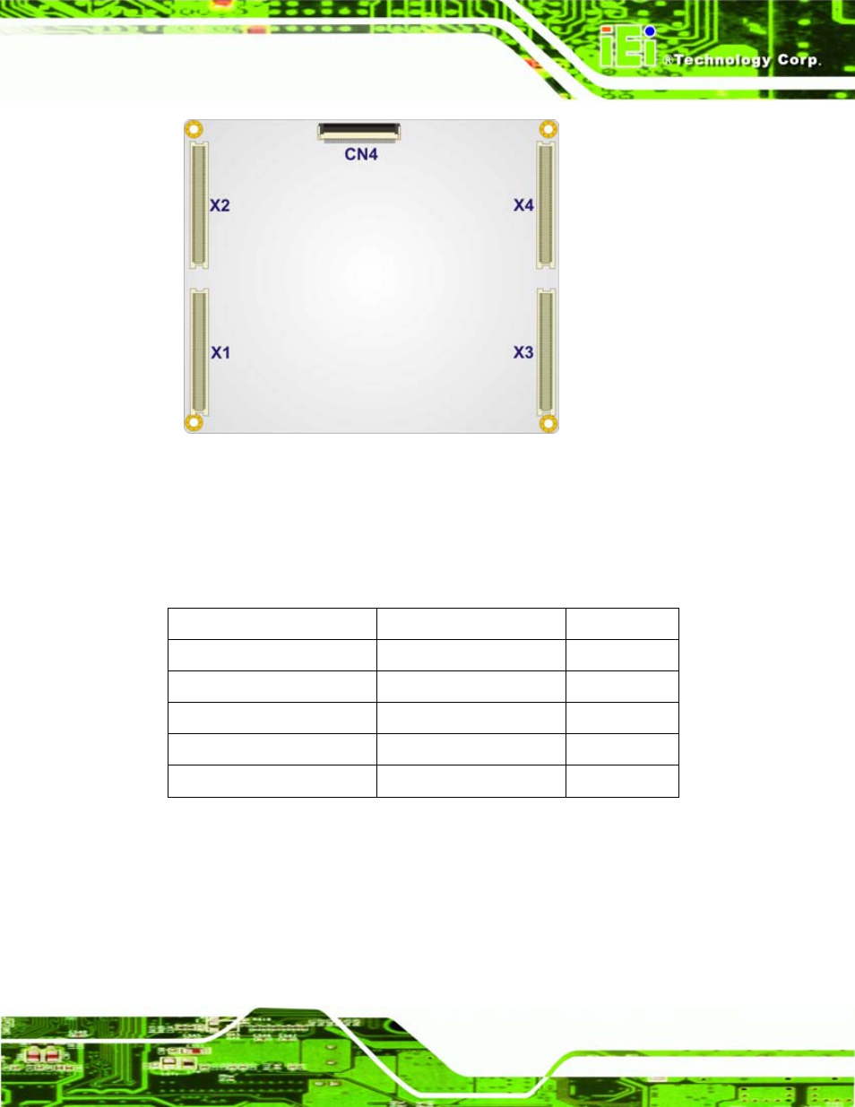 2 peripheral interface connectors, 2 etx interface connectors, Nterface | Onnectors, Figure 4-2: connector and jumper locations, Table 4-1: iem-945gse interface connectors | IEI Integration IEM-945GSE User Manual | Page 37 / 148