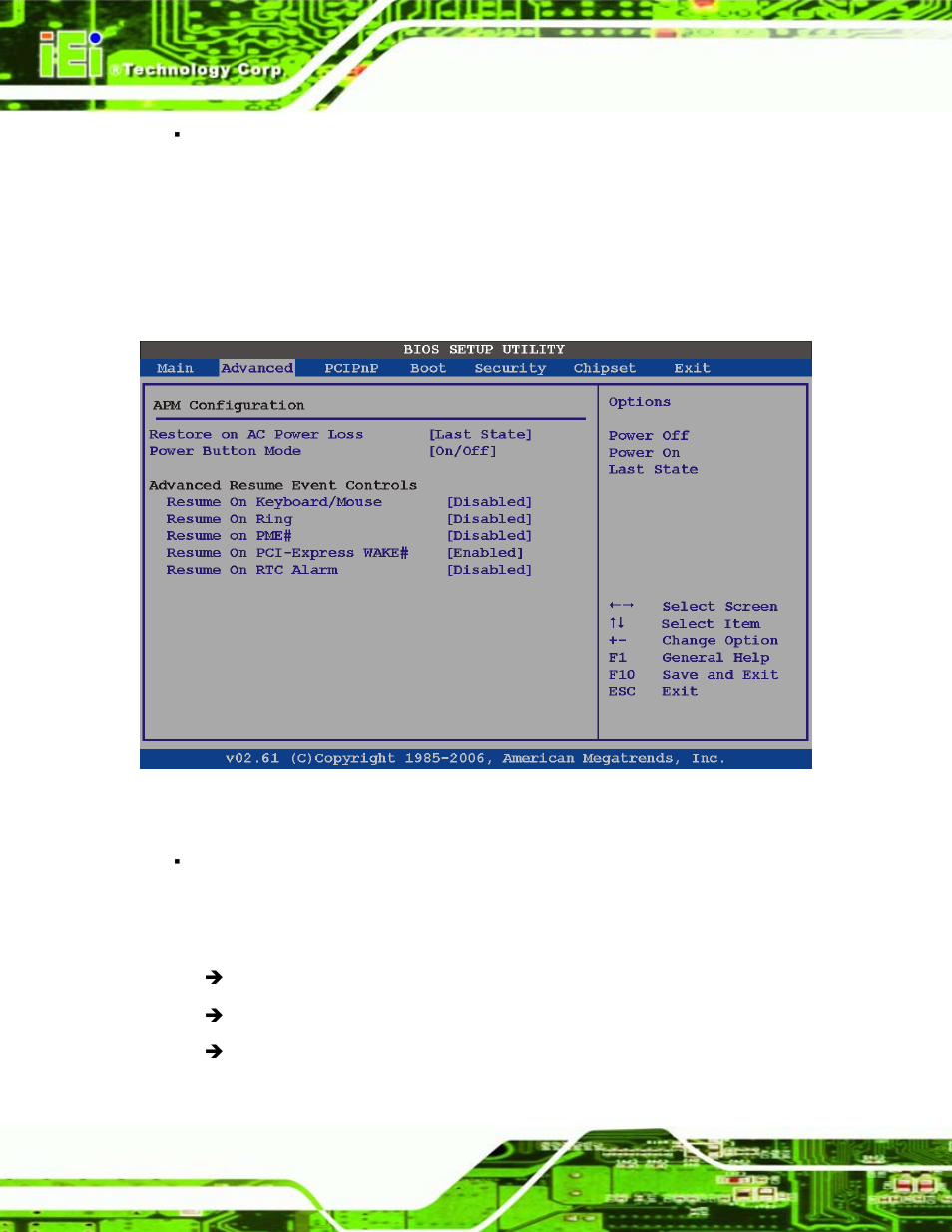 1 apm configuration | IEI Integration IEM-945GSE User Manual | Page 74 / 148